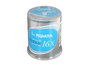 RiDATA 4.7GB 16X DVD+R 100 Packs Cake Box