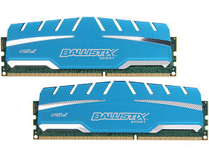 Crucial Ballistix Sport XT 8GB (2 x 4GB) 240-Pin DDR3 SDRAM DDR3 1600 (PC3 12800) Desktop Memory