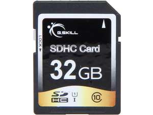 G.SKILL Photo/Video (SD Cards) 32GB Secure Digital High-Capacity (SDHC) Flash Card