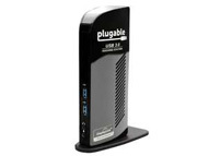 Plugable UD-3000 Universal Docking Station (20481152, Gigabit Ethernet, Audio In/Out, Extra USB 3.0/2.0 Ports, 4A AC Power)