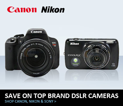 Save On Top Brand DSLR Cameras