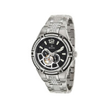 Bulova Men's Stainless Steel Crystal Accented Watch