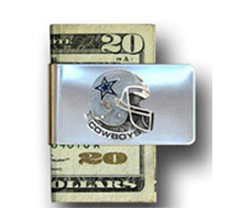 NFL Team Money Clip, Metal Front Pocket Wallet (6 Options)