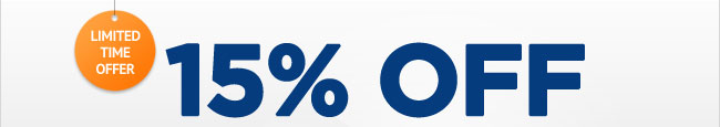 Limited Time Offer: 15% OFF