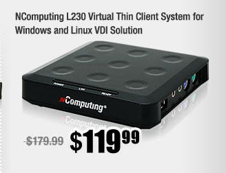 NComputing L230 Virtual Thin Client System for Windows and Linux VDI Solution