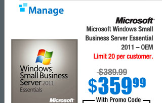 Microsoft Windows Small Business Server Essential 2011 – OEM