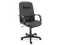 Alera Sparis Executive High-Back Swivel/Tilt Chair, Leather, Black