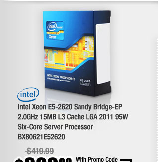 Intel Xeon E5-2620 Sandy Bridge-EP 2.0GHz 15MB L3 Cache LGA 2011 95W Six-Core Server Processor BX80621E52620