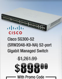 Cisco SG300-52 (SRW2048-K9-NA) 52-port Gigabit Managed Switch 