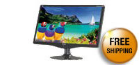 ViewSonic VA2231wm-LED Black 22 inch 5ms LED Backlight Widescreen LCD Monitor 250 cd/m2 DC 10,000,000:1 W/ Speakers