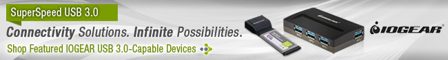 IOGEAR - SuperSpeed USB 3.0. Connectivity Solutions. Infinite Possibilities. Shop Featured IOGEAR USB 3.0-Capable Devices.