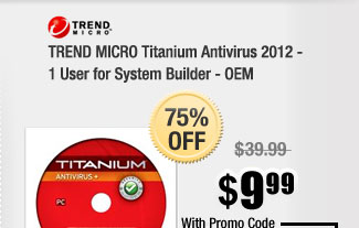 TREND MICRO Titanium Antivirus 2012 - 1 User for System Builder - OEM