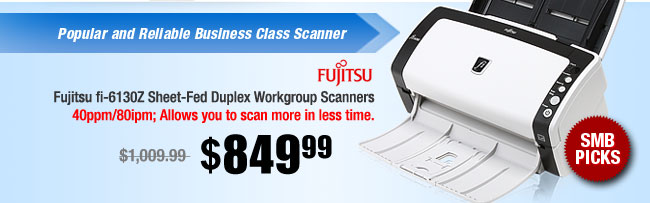 Fujitsu fi-6130Z Sheet-Fed Duplex Workgroup Scanner