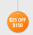 $25 OFF $150