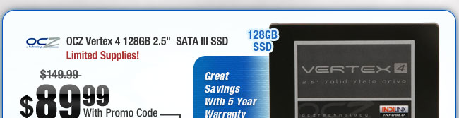 OCZ Vertex 4 128GB 2.5" SATA III SSD