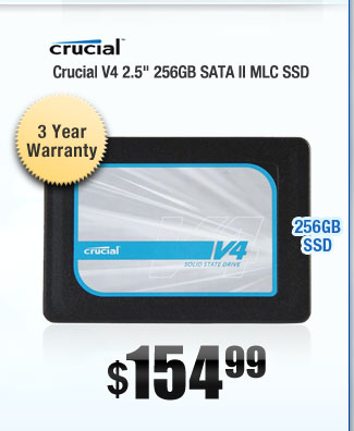 Crucial V4 2.5" 256GB SATA II MLC SSD 