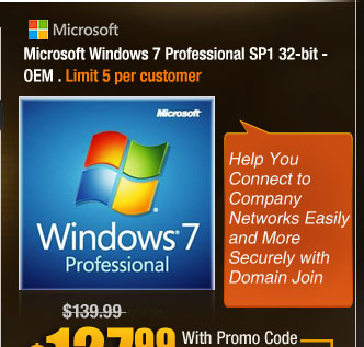 Microsoft Windows 7 Professional SP1 32-bit - OEM 