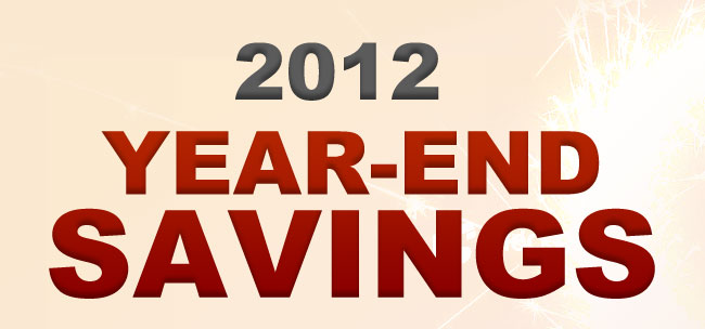 2012 Year-End Savings