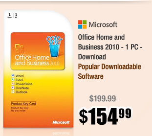 Office Home and Business 2010 - 1 PC - Download