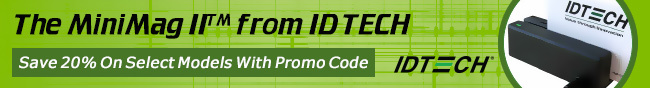 The MiniMag IT from ID TECH. Save 20% On Select Models With Promo Code.