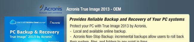 Acronis True Image 2013 - OEM 