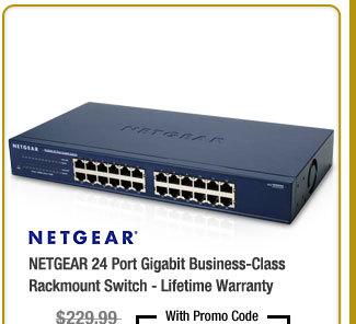 NETGEAR 24 Port Gigabit Business-Class Rackmount Switch - Lifetime Warranty 