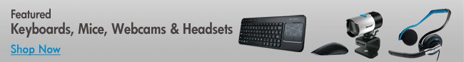 Featured Keyboards, Mice, Webcams & Headsets. Shop Now.