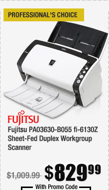 Fujitsu PA03630-B055 fi-6130Z Sheet-Fed Duplex Workgroup Scanner 