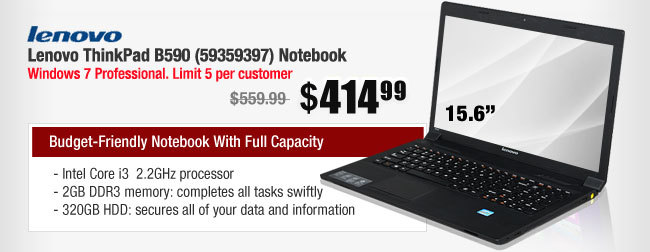 Lenovo ThinkPad B590 (59359397) Notebook