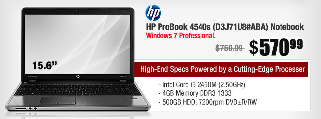 HP ProBook 4540s (D3J71U8#ABA) Notebook 