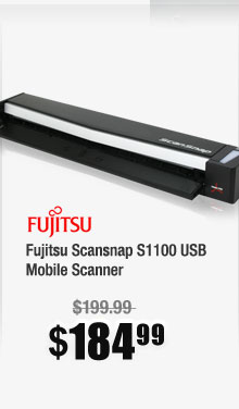 Fujitsu Scansnap S1100 USB Mobile Scanner