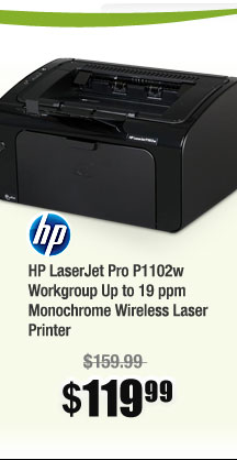 HP LaserJet Pro P1102w Workgroup Up to 19 ppm Monochrome Wireless Laser Printer