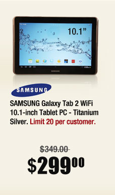 SAMSUNG Galaxy Tab 2 WiFi 10.1-inch Tablet PC - Titanium Silver