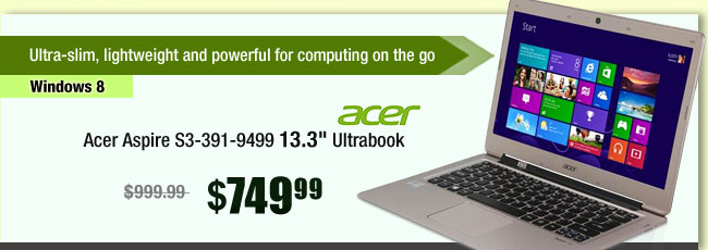 Acer Aspire S3-391-9499 13.3" Ultrabook