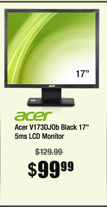 Acer V173DJOb Black 17" 5ms LCD Monitor