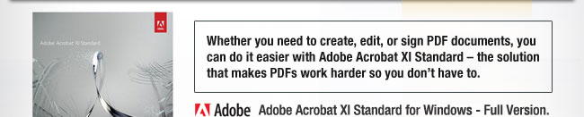 Adobe Acrobat XI Standard for Windows - Full Version