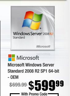 Microsoft Windows Server Standard 2008 R2 SP1 64-bit - OEM