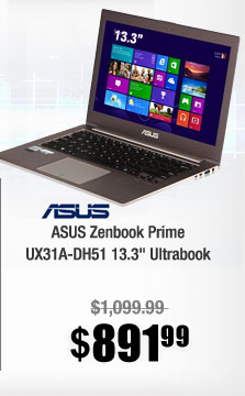 ASUS Zenbook Prime UX31A-DH51 13.3" Ultrabook 