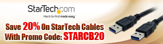 Save 20% On StarTech Cables With Promo Code: STARCB20.