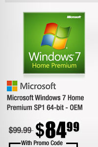 Microsoft Windows 7 Home Premium SP1 64-bit - OEM 