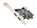 VANTEC 2-Port SuperSpeed USB 3.0 PCI-e Host Card Model UGT-PC312 Renesas/NEC Chip 