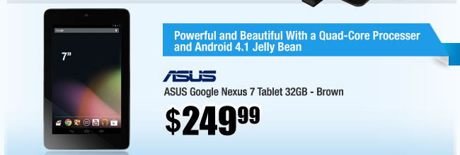 ASUS Google Nexus 7 Tablet 32GB - Brown