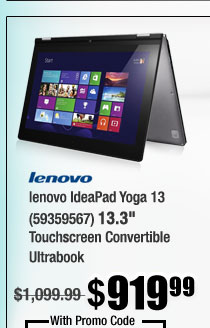 lenovo IdeaPad Yoga 13 (59359567) 13.3" Touchscreen Convertible Ultrabook 