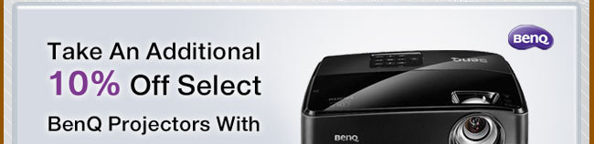 Take An Additional 10% Off Select BenQ Projectors