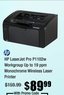 HP LaserJet Pro P1102w Workgroup Up to 19 ppm Monochrome Wireless Laser Printer 