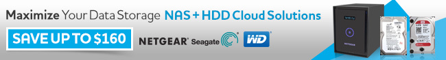 Maximize Your Data Storage NAS + HDD Cloud Solutions. SAVE UP TO $160. 