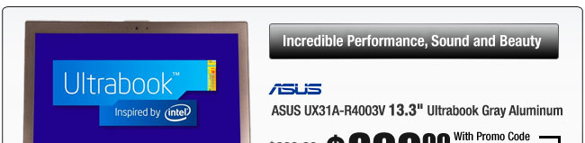 ASUS UX31A-R4003V 13.3" Ultrabook Gray Aluminum 