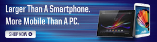 Larger Than A Smartphone. More Mobile Than A PC. SHOP NOW.