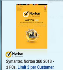 Symantec Norton 360 2013 - 3 PCs 