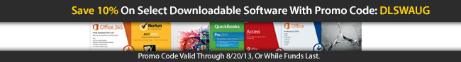 Save 10% On Select Downloadable Software With Promo Code: DLSWAUG